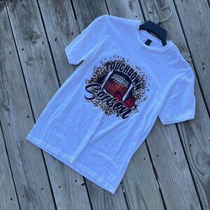 NWT "Touchdown Season" Graphic Tee Unisex Fit White Size Small